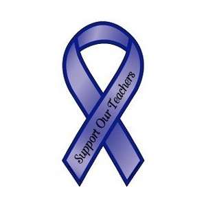  Support Our Teachers Large Ribbon Magnet 4 x 8 