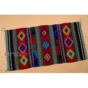 Zapotec Indian Tapestry Rug 23x39 (143) 