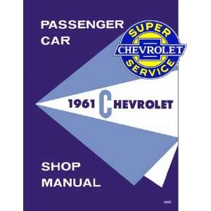   Chevy Car Shop Service Repair Manual 61 with Decal Chevrolet Books