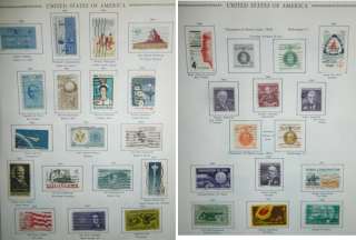 Vintage US Stamp Collection 1937to1965 **26 Pages / 330+ Stamps 