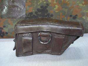 WWI 1916 ORIGINAL GERMAN LEATHER AMMO POUCH   MARKED  