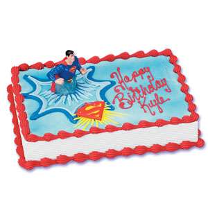 Superman light up Cake kit topper with medallion  
