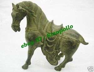 Old bronze carved ornament statue horse  