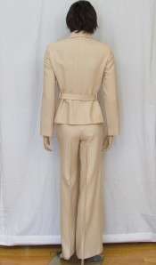 VERSACE COUTURE BLUSH PANT SUIT MADE IN ITALY SIZE 4  