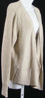 New NWT $198 Eileen Fisher Tangled Linen Cotton Short Open Front 