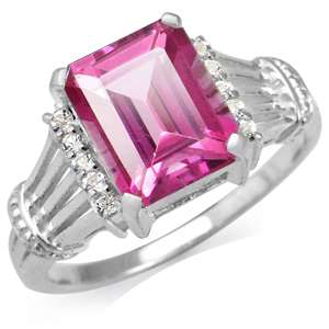 36ct. Pink Topaz 925 Sterling Silver Filigree Ring  