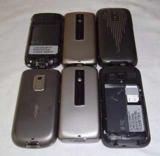 Lot of 6 HTC Sprint Cell Phones Smartphones Hero Touch Pro 1 + 2 Parts 