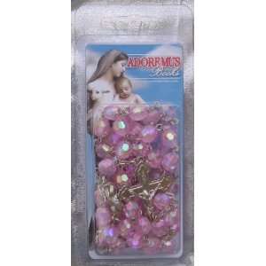 7mm Light Pink Rosary (48 711 03C) With Clamshell  Kitchen 