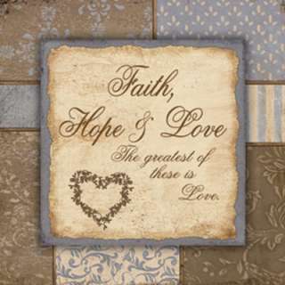 Faith Hope And Love Jo Moulton Framed Picture Print  