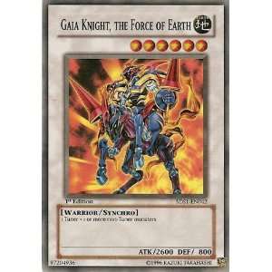  Yugioh 5DS1 EN042 Gaia Knight, the Force of Earth Starter 