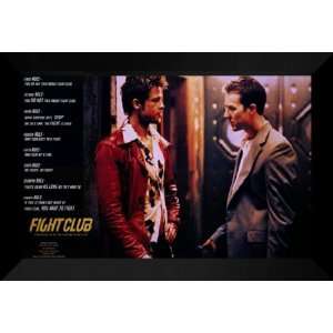  Fight Club 27x40 FRAMED Movie Poster   Style D   1999 