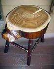   /Hickory COFFEE/END TABLE/STOOL~ru​stic log home furniture TURTLE