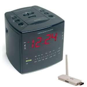   Digital Cube Alarm Clock w/ USB Reciever w/ Remote View Electronics