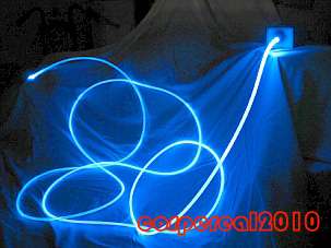 100m 2mm Waterproof sideglow light optic fiber for outdoor & indoor 