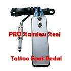 PRO Stainless Steel Tattoo Foot Pedal Switch Footswitch  