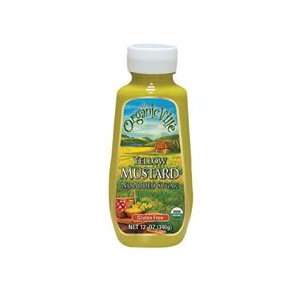 Organicville Organic Yellow Mustard; Glueten Free 12 oz. (Pack of 12)