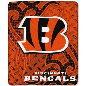 com Cincinnati Bengals Royal Plush Raschel NFL Blanket (Tattoo Series 