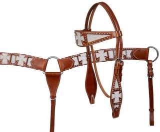 this beautiful bridle and breast collar set will make quite