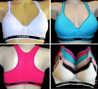 36C Racerback Padded Sports bra Seamfree molded cups Sexy T Back 