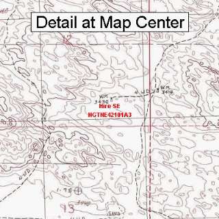 USGS Topographic Quadrangle Map   Hire SE, Nebraska (Folded/Waterproof 