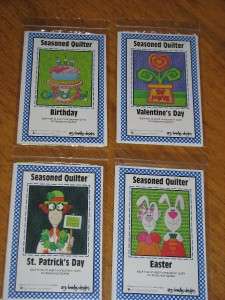 AMY BRADLEY Quilt Pattern SEASONED QUILTER Complete Set of 8 Patterns 