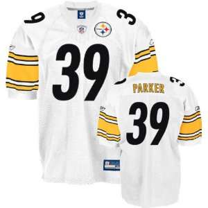 Willie Parker Jersey Reebok Authentic White #39 Pittsburgh Steelers 