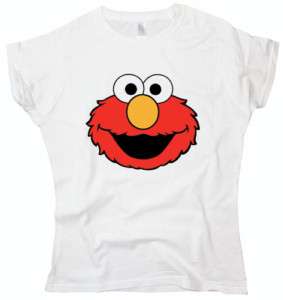 ELMO head Sesame Street Happy birthday white t shirt  