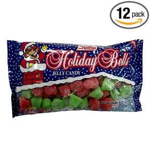 Shari Candies Red & Green Holiday Bells Jelly Candy, 20 Ounce Bags 