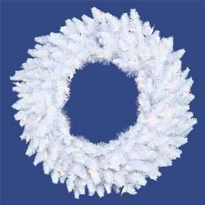 ft. Christmas Wreath   Classic PVC Needles   White   Ashley Spruce 