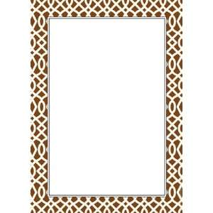 Note Sheets   Brown Patio Trellis Note Sheets with Acrylic Holder 