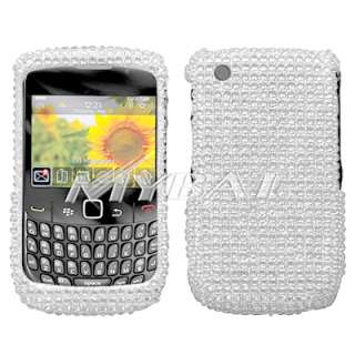 BLING Cover Case 4 Blackberry CURVE 3G 9300 9330 SILVER  