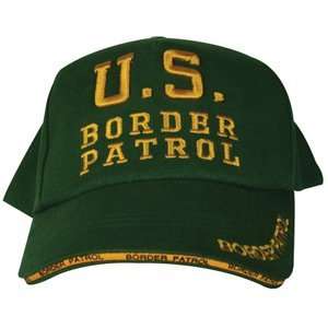 Olive Drab US Border Patrol Embroidered Deluxe 3 D Ball Cap 