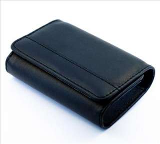 Black Leather Pouch Case Bag for Digital Camera DC IXUS  