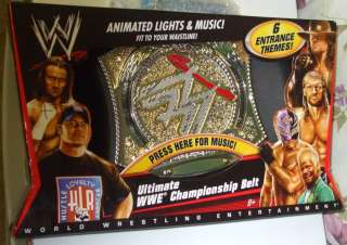    WWE ULTIMATE CHAMPIONSHIP BELT WITH 6 ENTRANCE THEMES MIP  