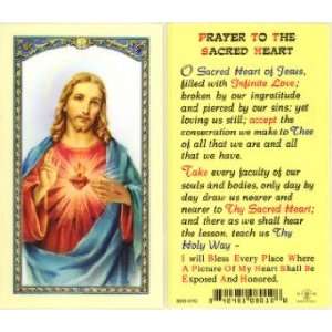  Prayer to the Sacred Heart Holy Card (800 010) Everything 