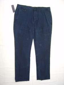   Polo Ralph Lauren Mens Distressed Twill Pants Jeans Denim Flap Pocket