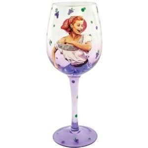 I Love Lucy Grape Stomping Lucy Wine Glass Kitchen 