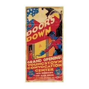  3 DOORS DOWN   Limited Edition Concert Poster   by Darren 