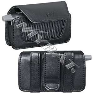  NEW BLACK LEATHER POUCH CASE WITH BELT CLIP FOR MOGUL PPC 