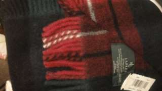 ralph lauren essex tartan plaid wool throw blanket new search