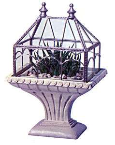 Plant Terrarium Glass Case Small Pedestal de Versailles  