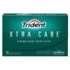 Trident Xtra Care Gum, Peppermint, 14 Piece Packs (Pack of 12)