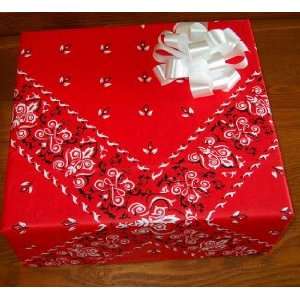  Red Bandana Tissue Wrapping Paper 24 Sheets Everything 