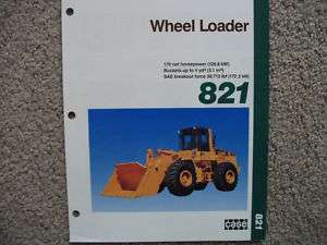 Vintage Case 821 Wheel Loader sales brochure  