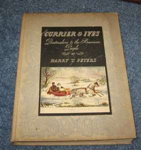 1942 Currier & Ives Book Harry T Peters w/ plates  