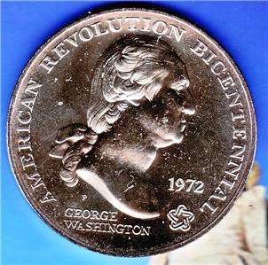 1972 Sons Of Liberty Bicentennial Washington Medal  