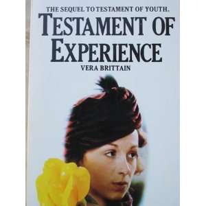    Testament of Experience (9780006361862) Vera Brittain Books