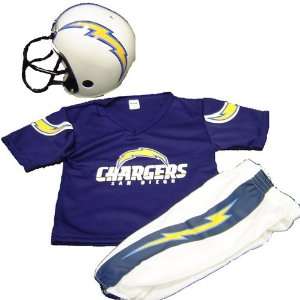  San Diego Chargers Youth NFL Team Helmet and Uniform Set 