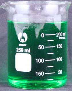Borosilicate Bomex Glass Beaker 250ml Laboratory  