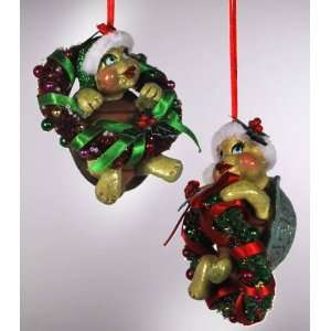  Katherines collection Kissing fish ornament wreath turtle 